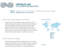 Tablet Screenshot of infinity21.net